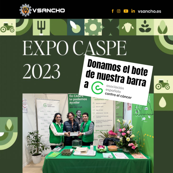 DONACIÓN EN EXPO CASPE a Asociación Española Contra el Cáncer