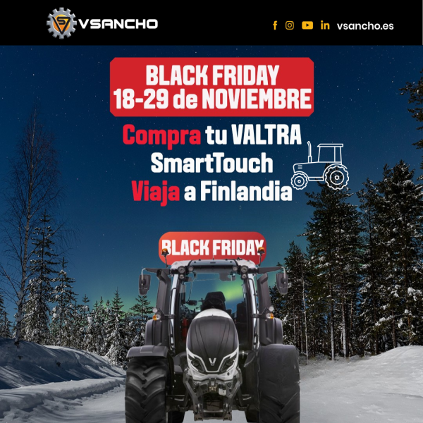 BLACK FRIDAY VALTRA = VIAJE A FINLANDIA