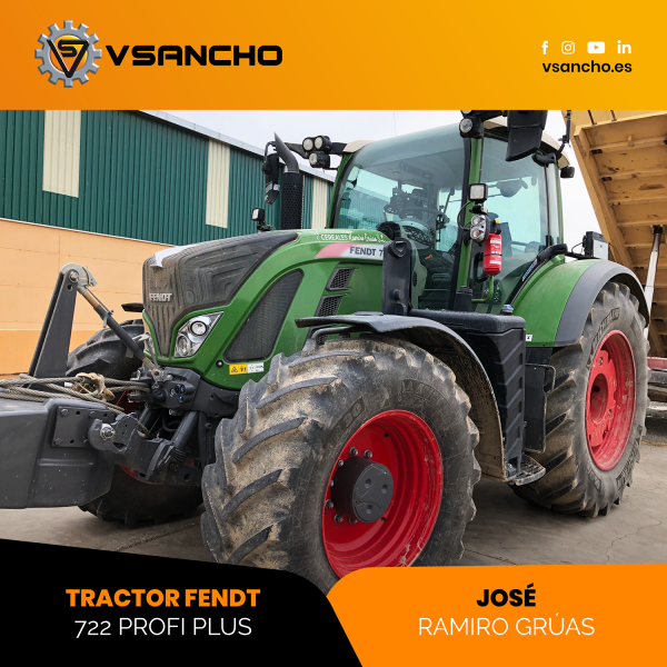 Entrega Tractor Fendt 722 Profi Plus