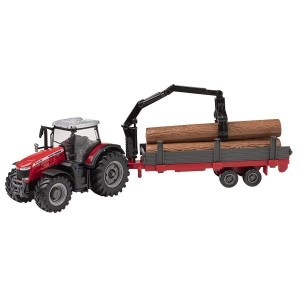 TRACTOR CARGADOR CON REMOLQUE Massey Ferguson 7480